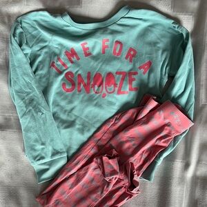 Joe Fresh Blue and Pink Pajama Set for Relaxing Evenings